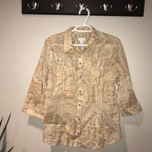 Chico's Woman's Button Down Blouse
